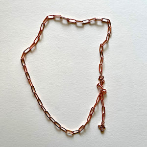 The rosa gold angel necklace