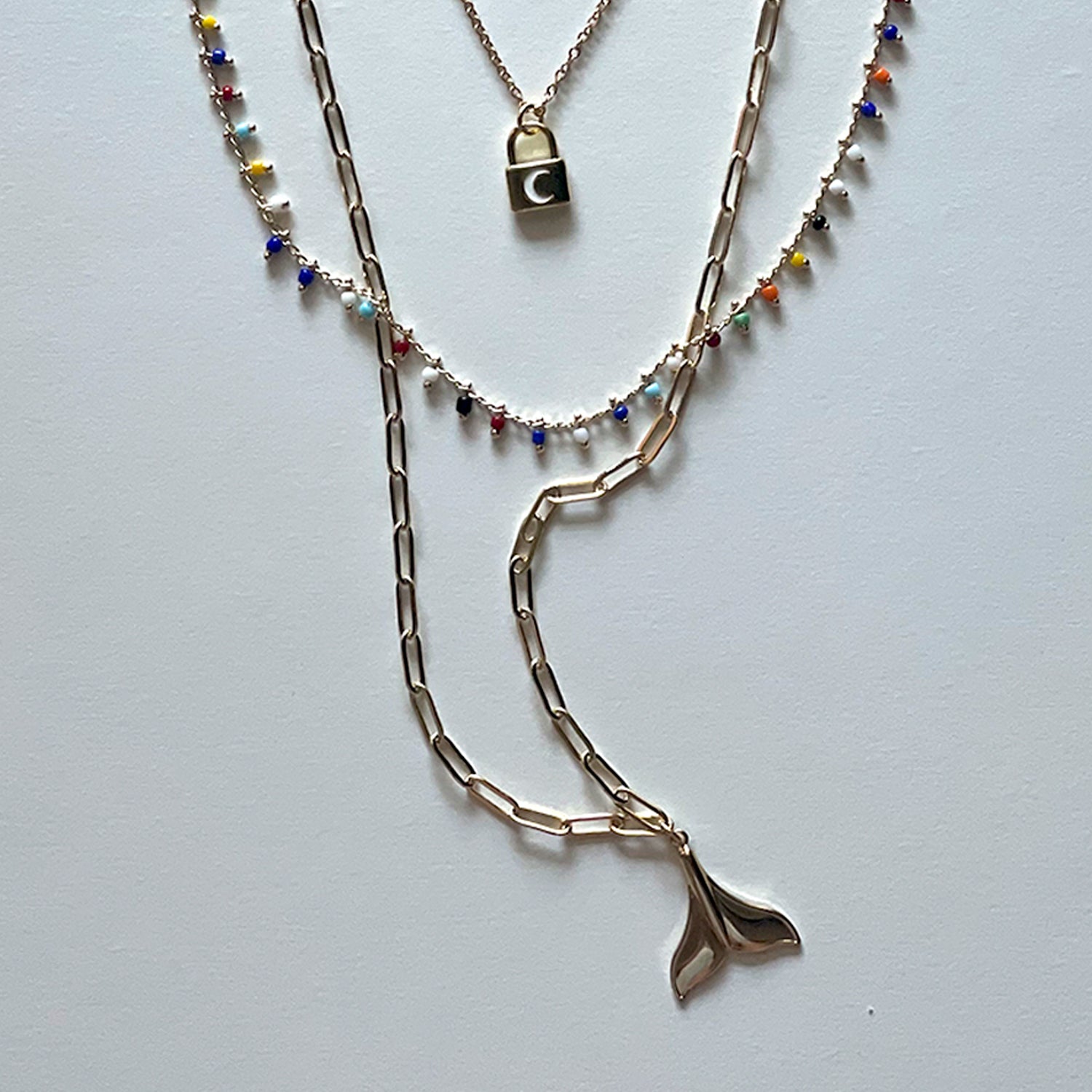The mermaid tail necklace