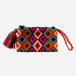 Load image into Gallery viewer, Wayuu clutch small - very geometric
