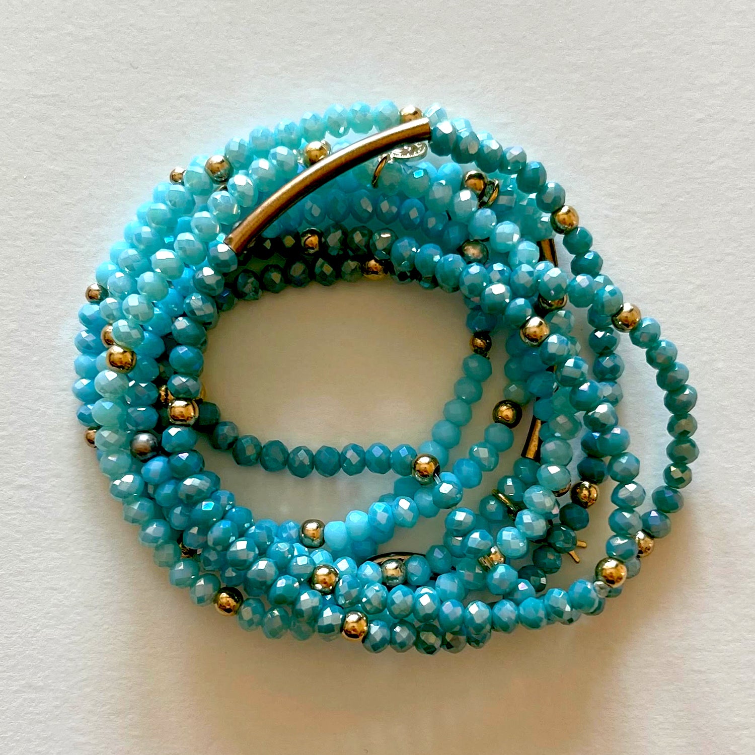 Crystal bracelets blue