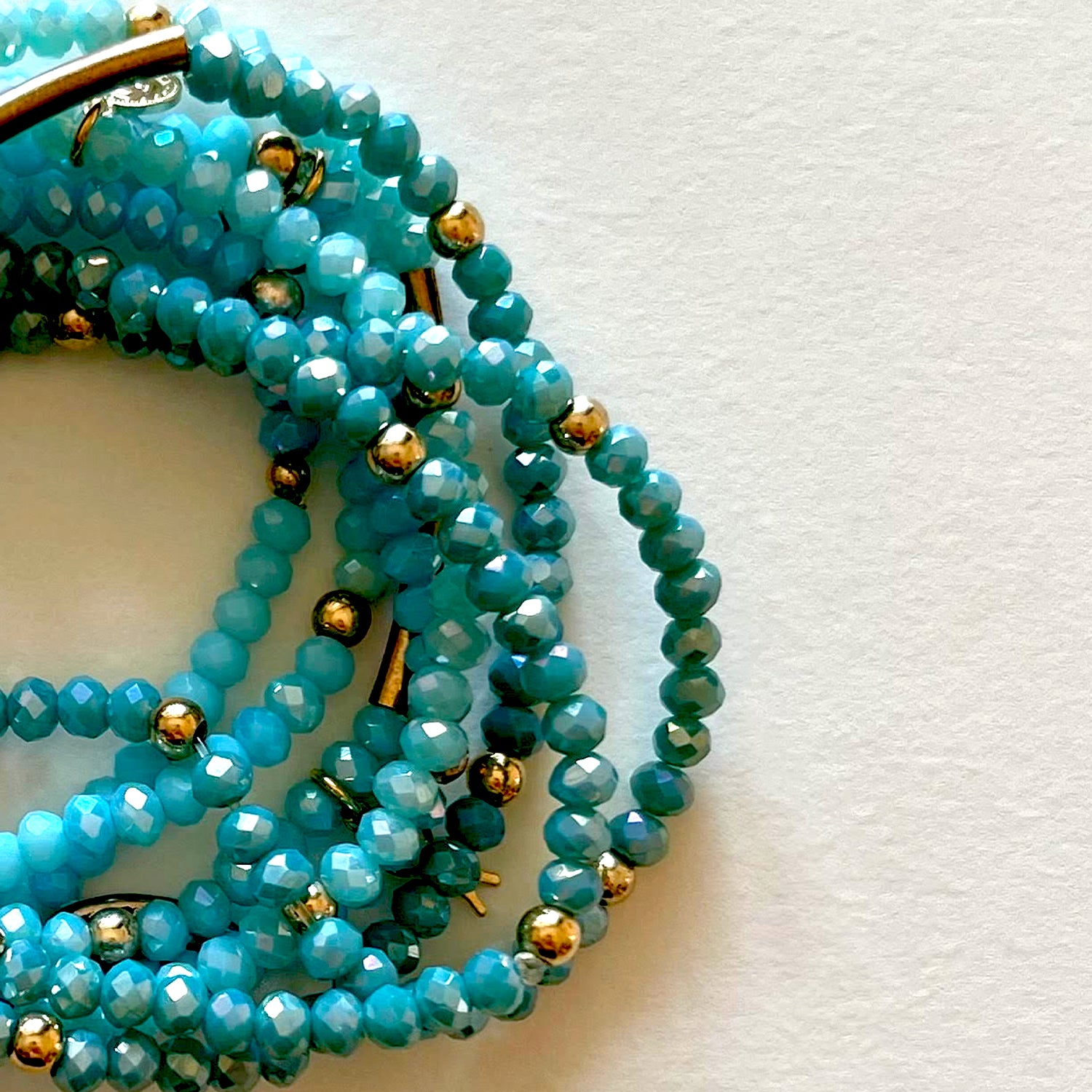 Crystal bracelets blue