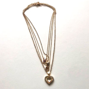Set of golden necklaces
