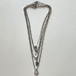 Load image into Gallery viewer, Saint Benedict and silver necklace
