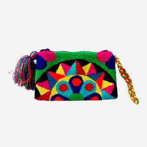 Wayuu clutch small - green