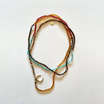 Load image into Gallery viewer, The turquoise and brown necklace
