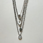 Load image into Gallery viewer, Saint Benedict and silver necklace
