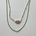 Load image into Gallery viewer, The eye and blue necklace
