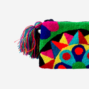 Wayuu clutch small - green