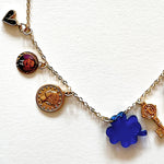 Load image into Gallery viewer, The blue clover and many lucky charms necklace
