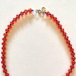 Load image into Gallery viewer, The orange crystals necklace
