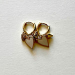 Load image into Gallery viewer, The white heart earrings
